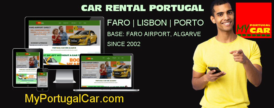 Faro airport Car Hire revamped website for Portugal car hire Algarve